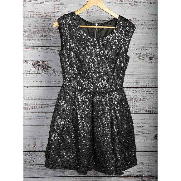 Armani Exchange Dresses & Skirts - ​Armani Exchange, Black Metallic Jacquard, Brocade, Mini Dress, Size 4